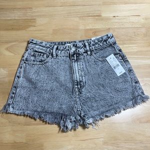 Pacsun black acid wash shorts size 25